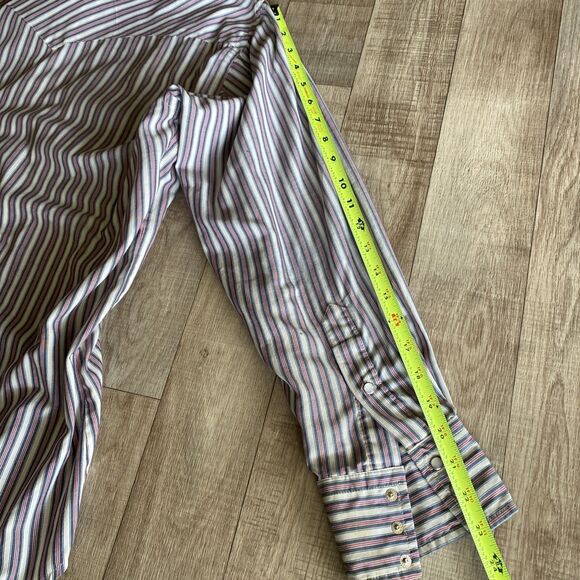 VTG Ruddock Shirts Men Pearl Snap Front Shirt LS Made In USA Size 16 1/2 - Picture 7 of 7